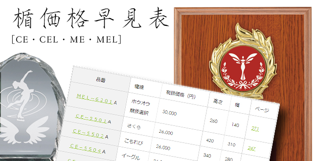 楯価格早見表